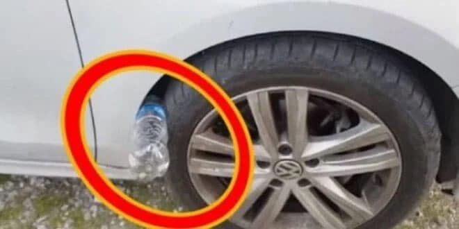 If You See A Plastic Bottle On Your Tire, Be Warned