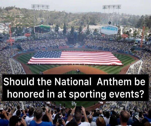 Should the national anthem be honored at sporting events? People are debating, and their responses might surprise you!