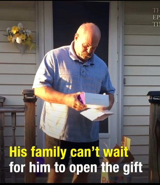 This man was born colorblind , his family decided to gift him a gift that will change his life . His reaction was priceless! It really struck me in the heart