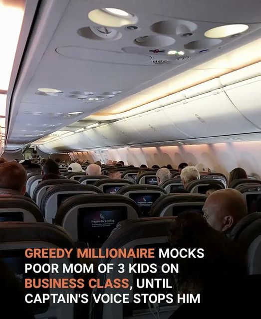 Millionaire Chastises Poor Woman With 3 Kids On Flight Until The Pilot Stops Him Cold