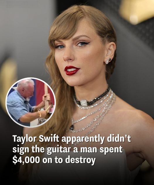 Taylor Swift Didn’t Sign The Smashed Guitar