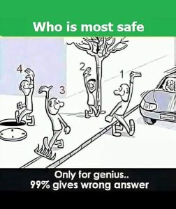 Can You Guess Which Person in This Image Is Safest?