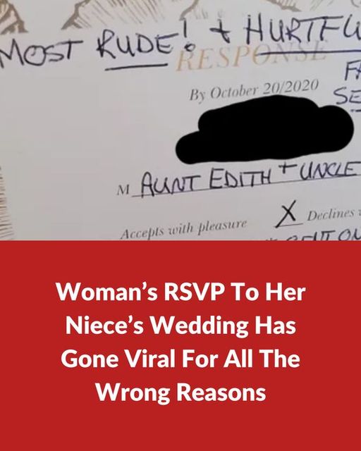 Bride Gets The Ugliest RSVP And The Internet Is Furious