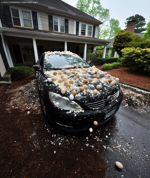 Her Nasty Neighbor Threw Eggs At Her Car But She Decided To Get Even