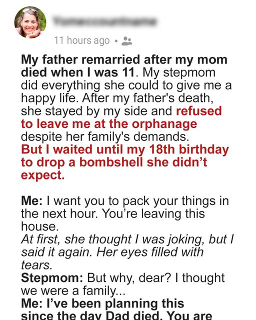 She Waited 18 Years To Tell Her Stepmom To Pack Her Bags