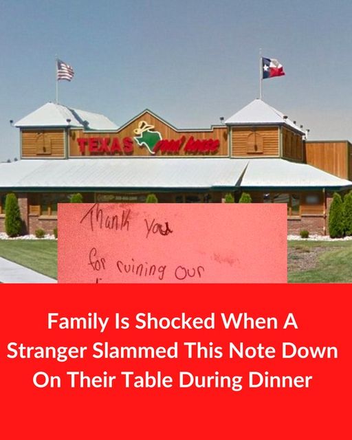 Family Is Enjoying Dinner With Baby Until A Nasty Karen Slams A Note Down On Their Table