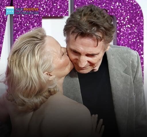 Pamela Anderson Shares Sweet Red Carpet Kiss With Liam Neeson