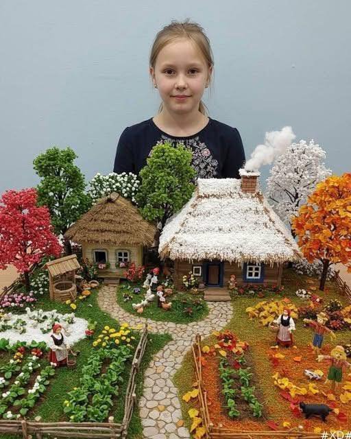 Young Girl Amazes Everyone With Stunning Handmade Miniature Village