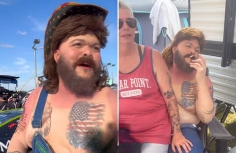 STARS, STRIPES & SHENANIGANS Druski Accused Of Doing ‘Whiteface’ In New Skit Where He Plays A Stereotypical NASCAR Fan Named ‘Dan Rock’
