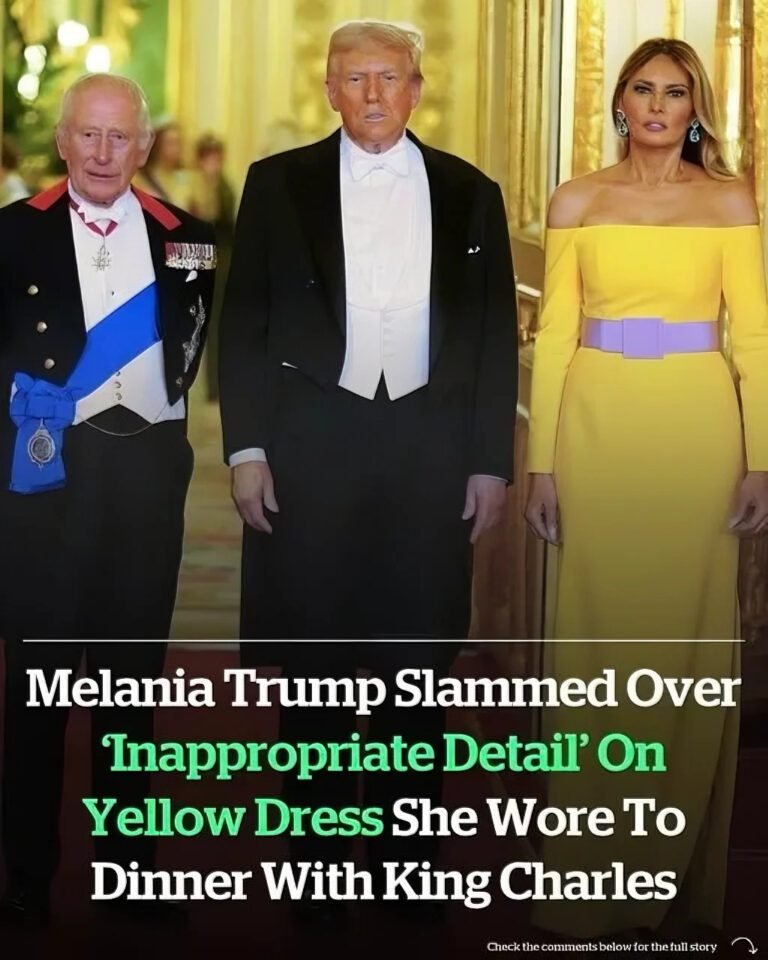 Melania Trump hit with criticism in yellow dress as people spot ‘inappropriate’ detail