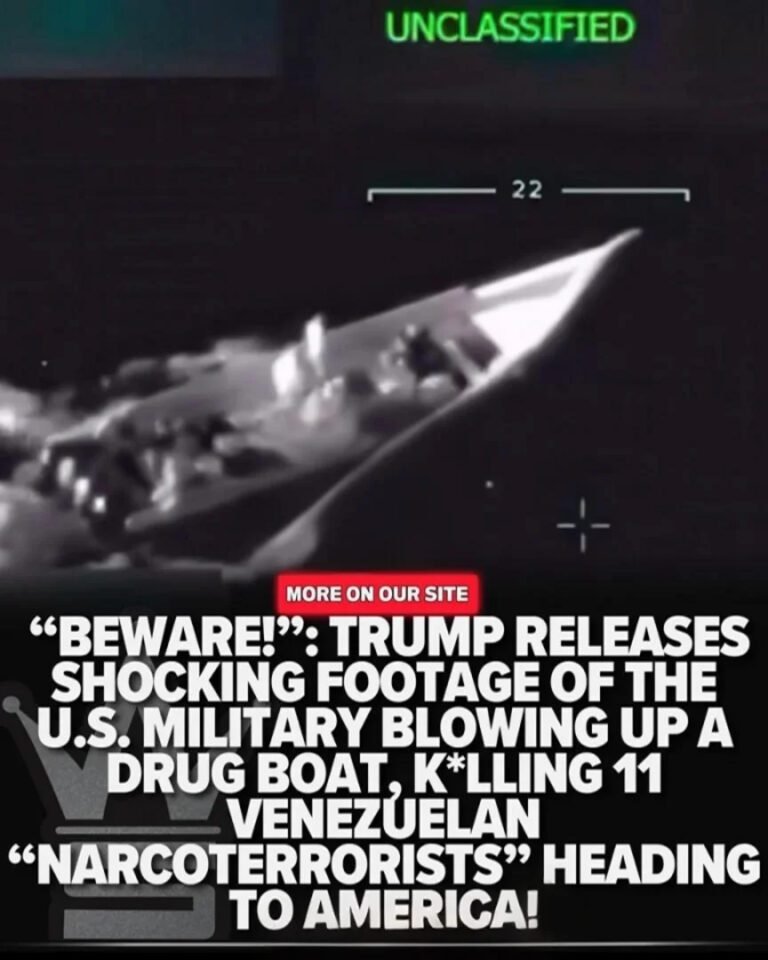 HE BLEW THEM UP Trump Releases Footage Of U.S. Military Obliterating A Drug Boat, Killing 11 ‘Narcoterrorists’ And Issues A Chilling Warning!