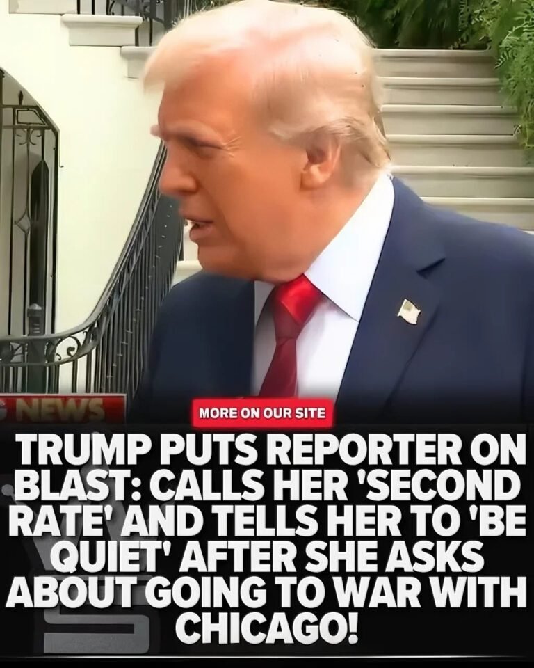 CHICAGO WAR QUESTION Be Quiet, Darling!” Trump Snaps On Reporter After Chicago War Question… Calls Her Fake News & ‘Second Rate’