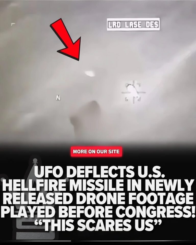 OUR MISSILE, THEIR TOY UFO Casually Deflects A U.S. Hellfire Missile In Declassified Drone Footage Just Shown To Congress.