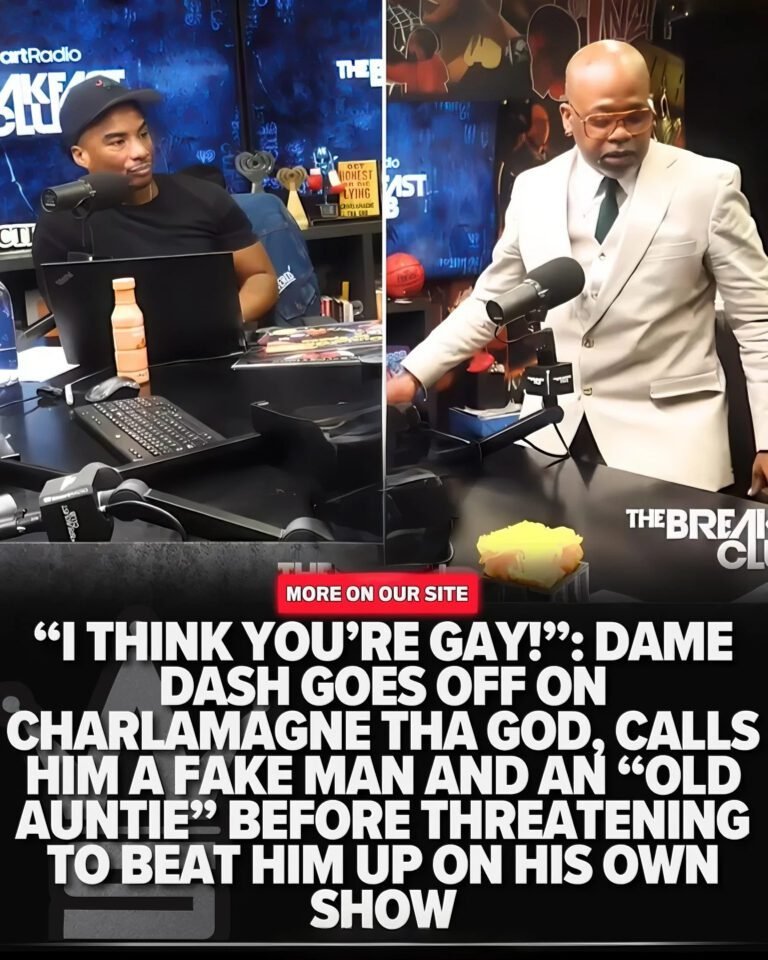 MASCULINITY TEST Dame Dash Calls Charlamagne ‘Gay’ To His Face, Challenges His Manhood, And Walks Off The Breakfast Club In Tense Intervie