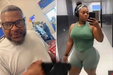 BBL VS. HAIRLINE Unc Tried Shooting His Shot At A Woman With A BBL… She Shot Back And Told Him ‘Let That Hair Go’ Right In Walmart!