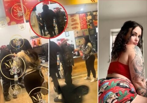 VIBES FLIPPED FAST Fun Moment At Dave’s Hot Chicken Goes Left As Male Employees Are Accused Of A Homophobic Attack On A Gay Customer!