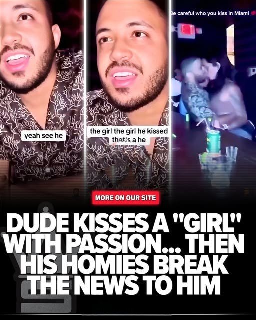 MIAMI KISS GONE WRONG Throwback To When A Dude Kissed A “Girl” With Passion… And His Boys Had To Break The News!