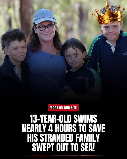AMAZING Super Human: 13-Year-Old Swims Nearly 4 Hours To Save His Stranded Family Swept Out To Sea!
