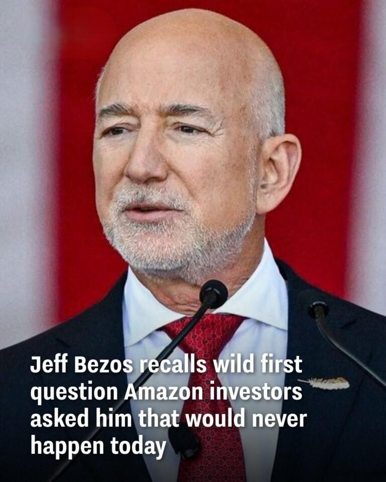 Jeff Bezos recalls wild first question Amazon investors asked him that would never happen today